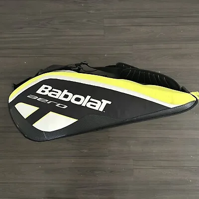 Babolat Aero Technology Tennis Racquet Bag Backpack Black Yellow Isothermal • $54.99