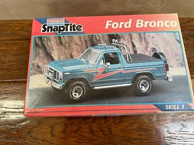 Monogram Snap Tite Ford Bronco 1/32 Scale Model Kit OPEN Box • $29.95