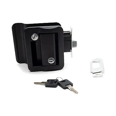 Black Finish Door Lock And Handle For RV And Enclosed Trailer • $49.07