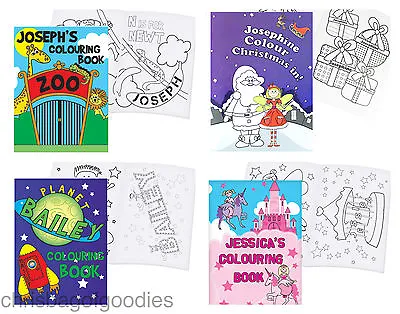 PERSONALISED Childrens COLOURING Book Gift For Boy Girls Kids Birthday Christmas • £12.99