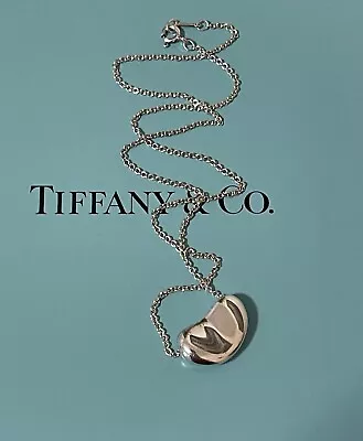 Tiffany Necklace Elsa Peretti Large Bean Necklace Tiffany  Necklace 16” & Box • $80