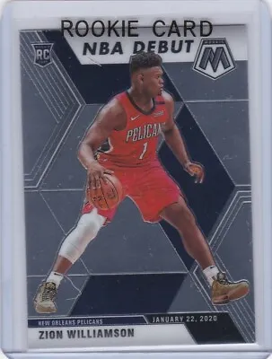 ZION WILLIAMSON ROOKIE CARD 2019/20 Mosaic NBA DEBUT Basketball NEW ORLEANS RC! • $0.99