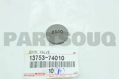 1375374010 Genuine Toyota SHIM VALVE ADJUSTING 13753-74010 • $6.32