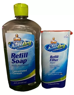 Mr Clean AutoDry CarWash New Refill Filter & Opened Refill Soap • $35.99