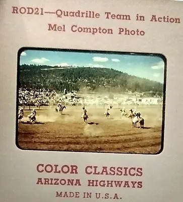 3 35mm Slides Rodeos Flagstaff Pow Wow Quadrille Jumping '54-65 Arizona Highways • $17.18