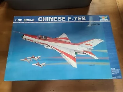 Trumpeter 1/32 Scale Chinese F-7EB (MiG-21) Model Kit New Open Box RARE • $53.99