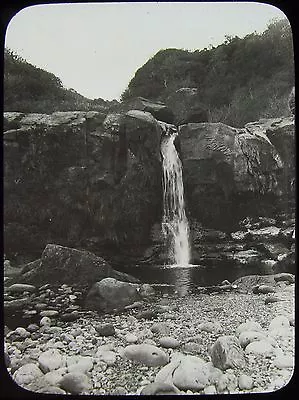 £15 • Buy Glass Magic Lantern Slide HAYBURN WYKE CASCADE C1910 PHOTO YORKSHIRE