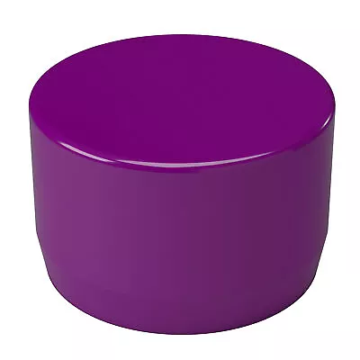 1-1/4  External Flat PVC Cap Purple (10-PK) FORMUFIT Furniture Grade USA Made • $17.99