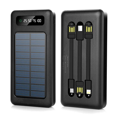 $25.92 • Buy Portable 100000mah Solar Power Bank 2USB Backup Battery Charger For Mobile Phone