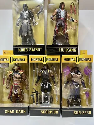 Mortal Kombat SUB-ZERO SCORPION SHAO KAHN 7  MK11 McFarlane Figure Lot Of 5 NEW • $214.99