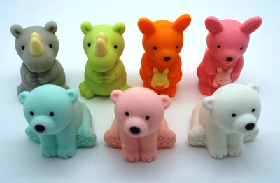 £2.49 • Buy IWAKO Japanese Novelty Wild Animals Fun Erasers Rubbers Christmas Stocking 