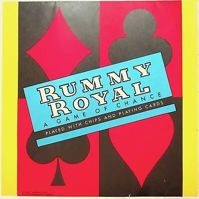 Two Vintage Rummy Royal Game Sheet Mats Large 30  X 30  - A23 • $28