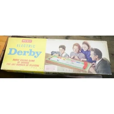 £69.95 • Buy Vintage Merit Electric Derby Horse Racing Game Made In England. Boxed.