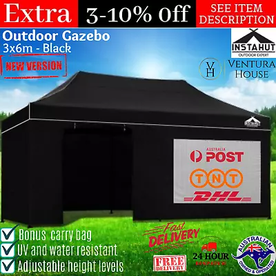 Instahut 3x6m Outdoor Gazebo Folding Marquee Tent Outside Party Pavilion Canopy  • $267.71