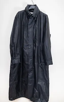 $325 • Buy Issey Miyake Men Long Black Coat With Hood