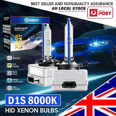 2Pcs D1S/D1C 35W 8000K HID Xenon Headlight Globes Bulbs For 66140 66144 85410  • $53.09