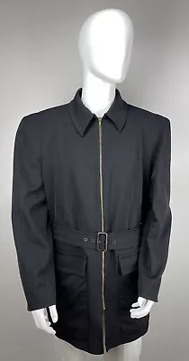 JEAN PAUL GAULTIER Mens Vtg 90s Black Zip Up Blazer Jacket Coat Madonna Vogue • $499