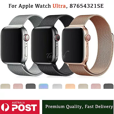 Magnetic Stainless Steel Milanese Strap For Apple Watch Band Series Ultra 9-1 • $7.99