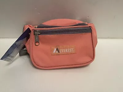 Everest Fanny Classic Waist Pack Bag Peach Fabric Multiple Pockets • $14.99