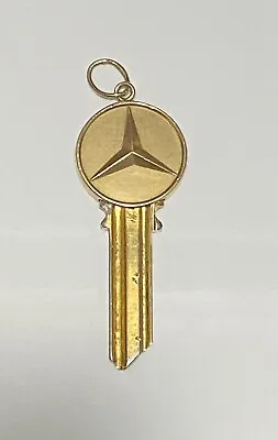 Avedon 14k Yellow Gold Top Vintage Mercedes Benz Uncut Car Key • $550