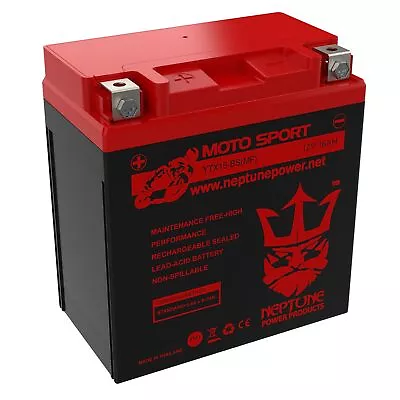 YTX16-BS  High Performance - Maintenance Free - Sealed AGM Motorcycle Battery • $48.95