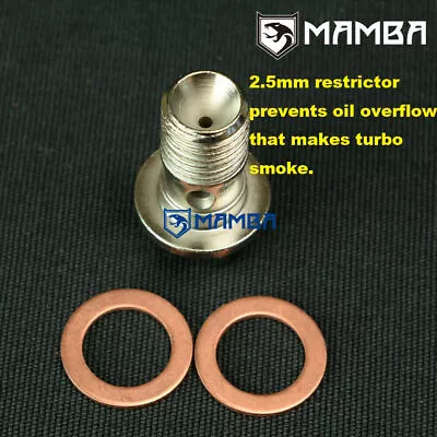 Turbo Oil Feed Banjo Bolt For AUDI VW SKODA A4 Passat 1.8T K04-015/Prevent Smoke • $21.70