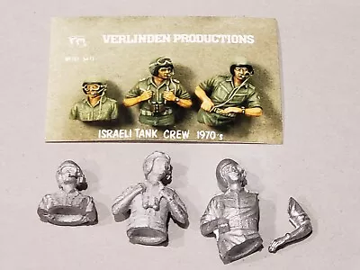 Verlinden 1/35 Israeli Tank Crew 1970's (White Metal)  #MFTCi-5411 Unbuilt  RARE • $25