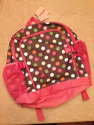 Gymboree Lots Of Dots Brown Mulit Polka Dot School Backpack NWT • $18.50