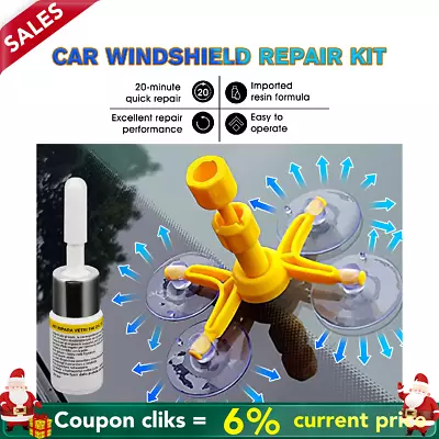 Auto Glass Nano Repair Fluid Car Windshield Resin Scratch Crack Fix Tool Kit New • $5.95