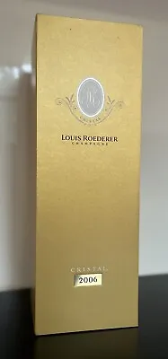 £8 • Buy Louis Roederer Cristal 2006 Empty Champagne Box And Booklet 