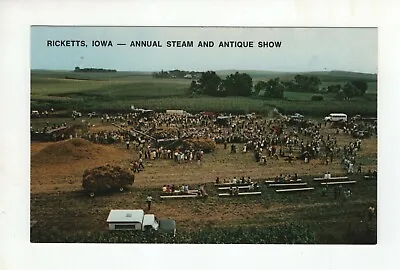 Vintage Post Card - Annual Steam And Antique Show - Ricketts Iowa • $6.23