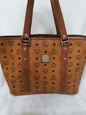 AUTHENTIC MCM Cognac Visetos Shoulder Bag • $100