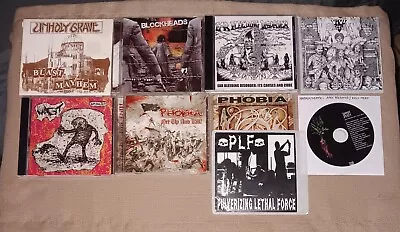 CD LOT GRINDCORE  PLF Unholy Grave Phobia Napalm Death Short Fast Loud  • $38