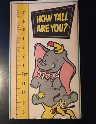 1968 - Vintage Disney Growth Chart • $24.95