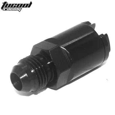 Car Fuel Line EFI Adapter Fit 6AN Male To 1/4  Quick Disconnect Push Hardline 1x • $15.99