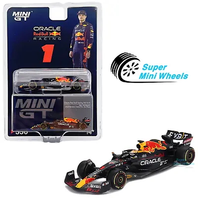 Mini GT 1:64 F1 Oracle Red Bull Racing RB18 #1 Max Verstappen 2022 Monaco #550 • $16.99