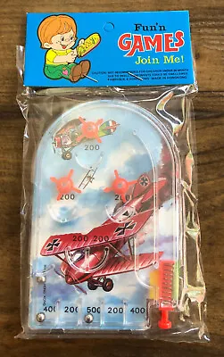 Vintage Toy Mini Pinball Pocket Game Red Baron WW2 New Old Stock 1960s  • $14.99