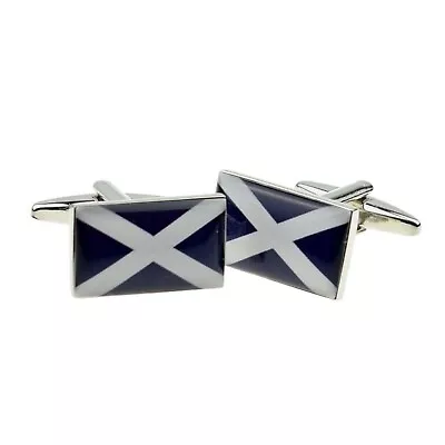 Scotland Scottish Saltire Flag Cufflinks Presented In A Cufflink Box X2BOCF045 • £11.99