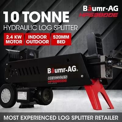 BAUMR-AG 10 Ton Log Splitter Electric Wood Hydraulic Firewood Splitting Machine • $748
