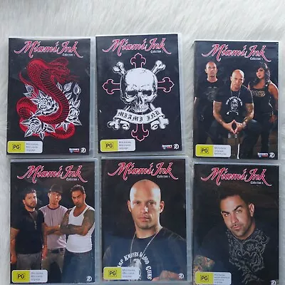 £42.60 • Buy MIAMI INK Complete Series 1 2 3 4 5 6 MIAMI INK  Tv Show Lot Season 1 2 3 4 5 6 