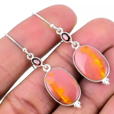 Mookaite Gemstone Handmade 925 Solid Sterling Silver Jewelry Earring 2.05 • $9.99