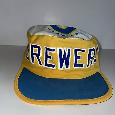 Vintage Milwaukee Brewers Hat Mens Painters Cap MLB Baseball AOP Print • $19.99