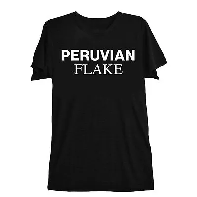 Limited Edition Peruvian Flake Designer Tee T Shirt In Black • £25