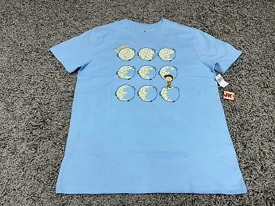 NEW Disney Shirt Adult Medium Blue Yellow La Luna Pixar Shorts Moon Parks Mens • $24.99