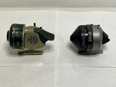 $7.99 • Buy Lot Of (2) Vintage Thumb Button Casting Reels Shakespeare Wondereel & Zebco 202