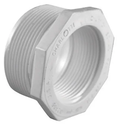 $8.99 • Buy Charlotte Pipe 1-1/2in X 3/4in  Schedule 40 MPT To FPT PVC Reducing Bushing