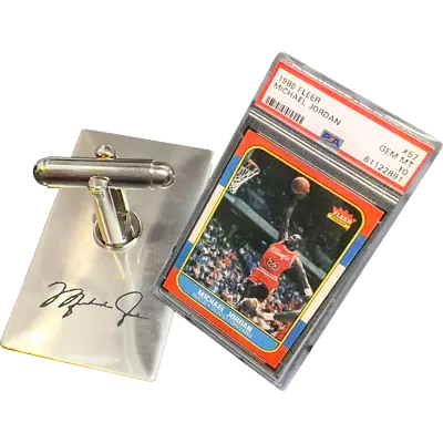 PBX-011-H Cufflinks For 1986 1987 Fleer Michael Jordan Rookie Card Collectors PS • $20.99