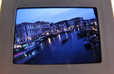 Vintage 1985 Kodachrome Slide Film Photograph 35mm Venice Italy Grand Canal Dusk • £14.34