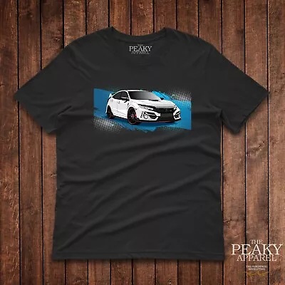 Street Car Honda Civic T-Shirt Men Women Kids Black White High Quality NEW • £14.99