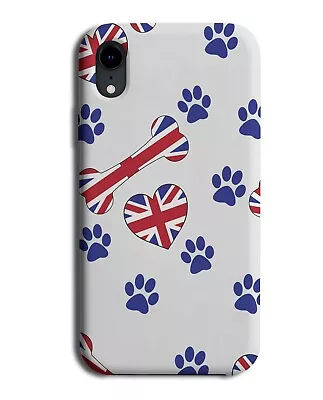 UK Flag Phone Case Cover Dog Paw Prints Print Paws Union Jack English E901  • £14.95